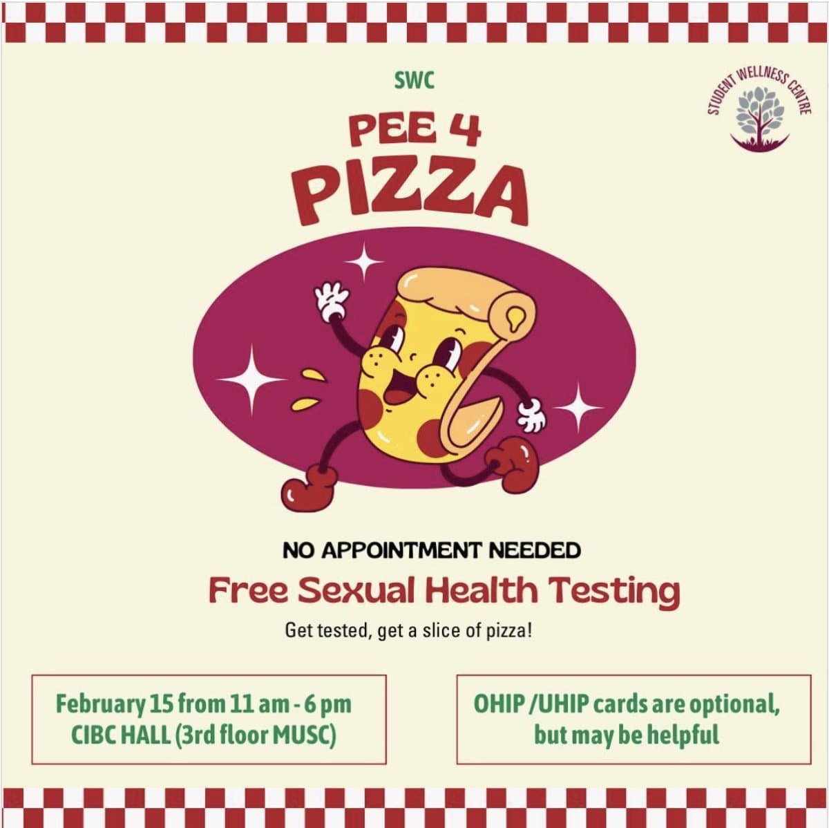 Pee4Pizza: Campus STI Testing Campaign